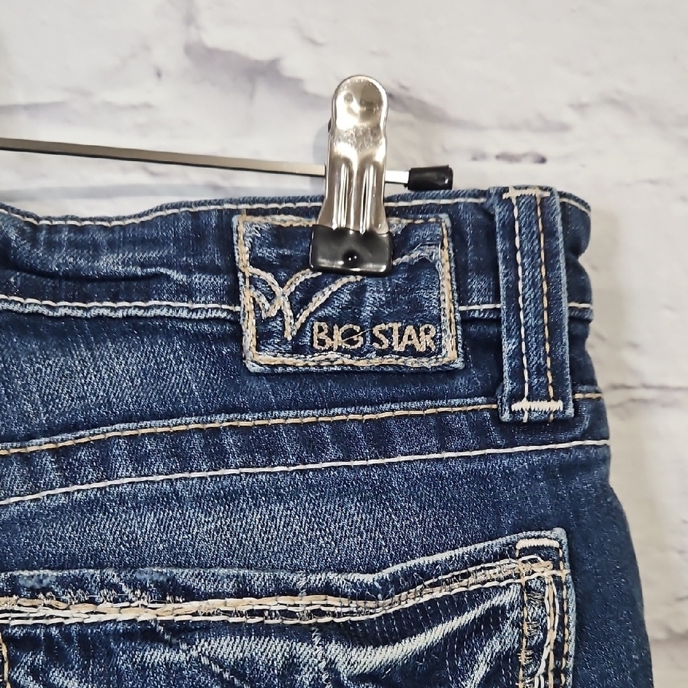 Big Star Women's Casey K Low Rise Blue Straight Leg Jeans - Picture 8 of 9